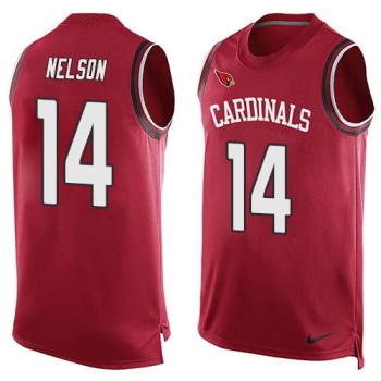 Cardinals #14 J.J. Nelson Red Team Color Men's Stitched NFL Limited Tank Top Jersey Cardinals #14 J.J. Nelson Red Team Color Men's Stitched NFL Limited Tank Top Jersey