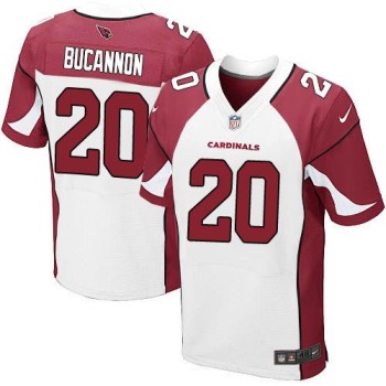 Cardinals #20 Deone Bucannon White Men's Stitched NFL Elite Jersey