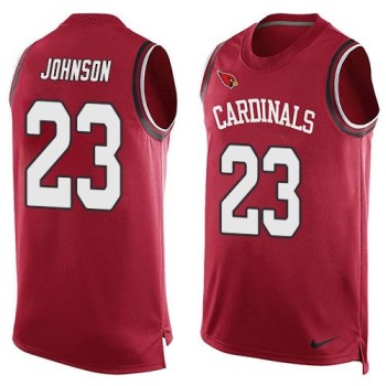 Cardinals #23 Chris Johnson Red Team Color Men's Stitched NFL Limited Tank Top Jersey Cardinals #23 Chris Johnson Red Team Color Men's Stitched NFL Limited Tank Top Jersey