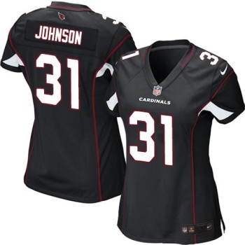 Cardinals #31 David Johnson Black Alternate Women's Stitched NFL Elite Jersey Cardinals #31 David Johnson Black Alternate Women's Stitched NFL Elite Jersey