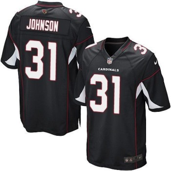 Cardinals #31 David Johnson Black Alternate Youth Stitched NFL Elite Jersey