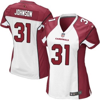 Cardinals #31 David Johnson White Women's Stitched NFL Elite Jersey Cardinals #31 David Johnson White Women's Stitched NFL Elite Jersey