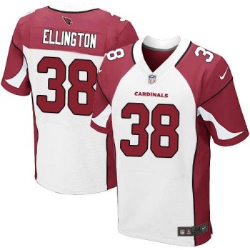 Cardinals #38 Andre Ellington White Men's Stitched NFL Elite Jersey