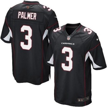Cardinals #3 Carson Palmer Black Alternate Youth Stitched NFL Elite Jersey