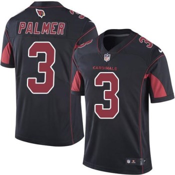 Cardinals #3 Carson Palmer Black Men's Stitched NFL Limited Rush Jersey