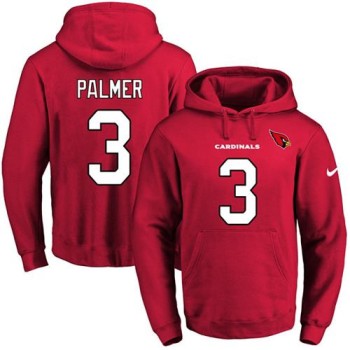Cardinals #3 Carson Palmer Red Name & Number Pullover NFL Hoodie Cardinals #3 Carson Palmer Red Name & Number Pullover NFL Hoodie