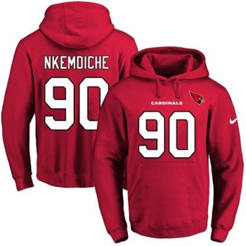 Cardinals #90 Robert Nkemdiche Red Name & Number Pullover NFL Hoodie Cardinals #90 Robert Nkemdiche Red Name & Number Pullover NFL Hoodie