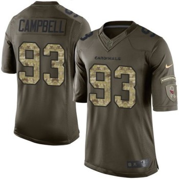 Cardinals #93 Calais Campbell Green Men's Stitched NFL Limited Salute to Service Jersey