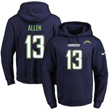 Chargers #13 Keenan Allen Navy Blue Name & Number Pullover NFL Hoodie Chargers #13 Keenan Allen Navy Blue Name & Number Pullover NFL Hoodie