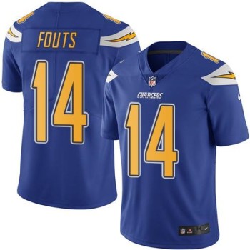Chargers #14 Dan Fouts Electric Blue Youth Stitched NFL Limited Rush Jersey Chargers #14 Dan Fouts Electric Blue Youth Stitched NFL Limited Rush Jersey