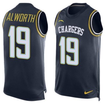 Chargers #19 Lance Alworth Navy Blue Team Color Men's Stitched NFL Limited Tank Top Jersey Chargers #19 Lance Alworth Navy Blue Team Color Men's Stitched NFL Limited Tank Top Jersey