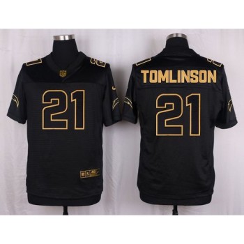 Chargers #21 LaDainian Tomlinson Black Men's Stitched NFL Elite Pro Line Gold Collection Jersey Chargers #21 LaDainian Tomlinson Black Men's Stitched NFL Elite Pro Line Gold Collection Jersey