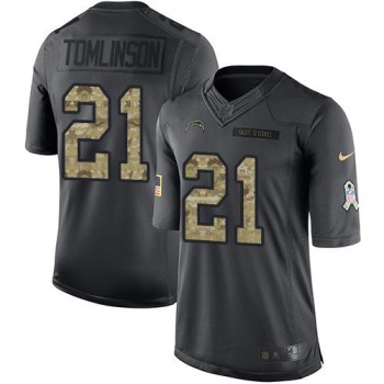 Chargers #21 LaDainian Tomlinson Black Youth Stitched NFL Limited 2016 Salute to Service Jersey Chargers #21 LaDainian Tomlinson Black Youth Stitched NFL Limited 2016 Salute to Service Jersey
