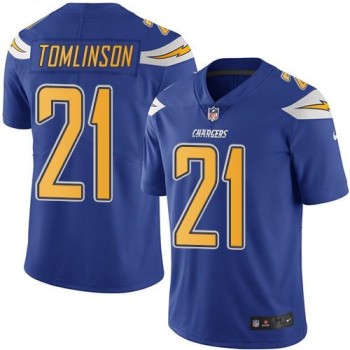 Chargers #21 LaDainian Tomlinson Electric Blue Men's Stitched NFL Limited Rush Jersey Chargers #21 LaDainian Tomlinson Electric Blue Men's Stitched NFL Limited Rush Jersey