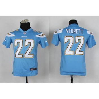 Chargers #22 Jason Verrett Electric Blue Alternate Youth Stitched NFL New Elite Jersey Chargers #22 Jason Verrett Electric Blue Alternate Youth Stitched NFL New Elite Jersey