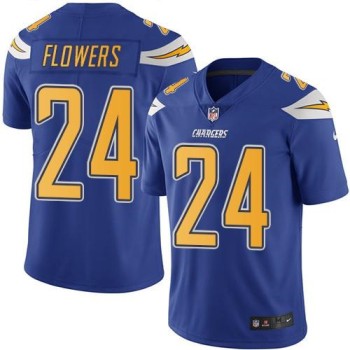 Chargers #24 Brandon Flowers Electric Blue Men's Stitched NFL Limited Rush Jersey Chargers #24 Brandon Flowers Electric Blue Men's Stitched NFL Limited Rush Jersey