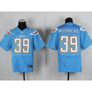 Chargers #39 Danny Woodhead Electric Blue Alternate Men's Stitched NFL New Elite Jersey