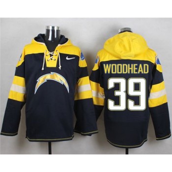 Chargers #39 Danny Woodhead Navy Blue Player Pullover NFL Hoodie Chargers #39 Danny Woodhead Navy Blue Player Pullover NFL Hoodie