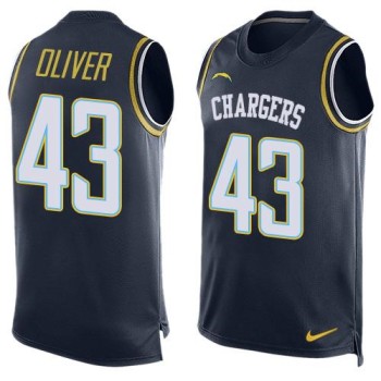 Chargers #43 Branden Oliver Navy Blue Team Color Men's Stitched NFL Limited Tank Top Jersey Chargers #43 Branden Oliver Navy Blue Team Color Men's Stitched NFL Limited Tank Top Jersey