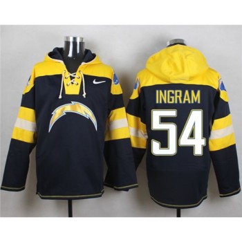 Chargers #54 Melvin Ingram Navy Blue Player Pullover NFL Hoodie Chargers #54 Melvin Ingram Navy Blue Player Pullover NFL Hoodie