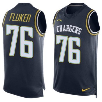 Chargers #76 D.J. Fluker Navy Blue Team Color Men's Stitched NFL Limited Tank Top Jersey Chargers #76 D.J. Fluker Navy Blue Team Color Men's Stitched NFL Limited Tank Top Jersey