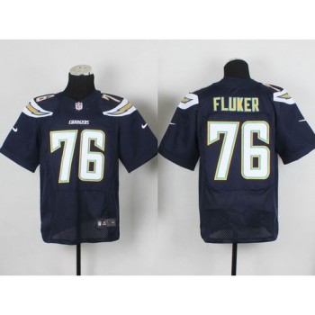 Chargers #76 D.J. Fluker Navy Blue Team Color Men's Stitched NFL New Elite Jersey Chargers #76 D.J. Fluker Navy Blue Team Color Men's Stitched NFL New Elite Jersey