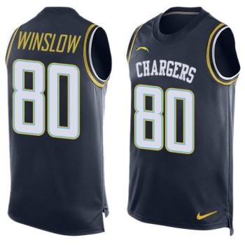 Chargers #80 Kellen Winslow Navy Blue Team Color Men's Stitched NFL Limited Tank Top Jersey Chargers #80 Kellen Winslow Navy Blue Team Color Men's Stitched NFL Limited Tank Top Jersey