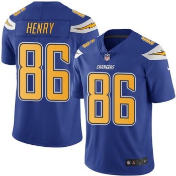 Chargers #86 Hunter Henry Electric Blue Men's Stitched NFL Limited Rush Jersey Chargers #86 Hunter Henry Electric Blue Men's Stitched NFL Limited Rush Jersey