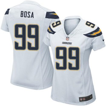 Chargers #99 Joey Bosa White Women's Stitched NFL Elite Jersey Chargers #99 Joey Bosa White Women's Stitched NFL Elite Jersey