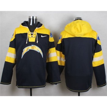 Chargers Blank Navy Blue Player Pullover NFL Hoodie Chargers Blank Navy Blue Player Pullover NFL Hoodie