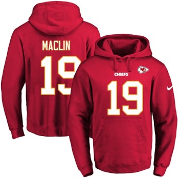 Chiefs #19 Jeremy Maclin Red Name & Number Pullover NFL Hoodie Chiefs #19 Jeremy Maclin Red Name & Number Pullover NFL Hoodie