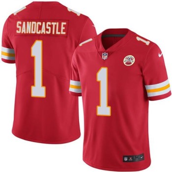 Chiefs #1 Leon Sandcastle Red Men's Stitched NFL Limited Rush Jersey Chiefs #1 Leon Sandcastle Red Men's Stitched NFL Limited Rush Jersey