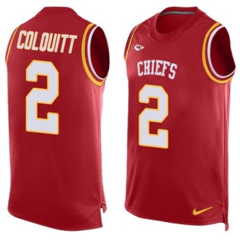 Chiefs #2 Dustin Colquitt Red Team Color Men's Stitched NFL Limited Tank Top Jersey Chiefs #2 Dustin Colquitt Red Team Color Men's Stitched NFL Limited Tank Top Jersey
