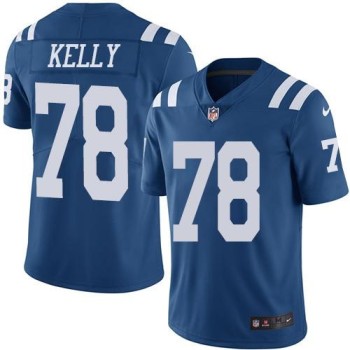 Colts #78 Ryan Kelly Royal Blue Men's Stitched NFL Limited Rush Jersey