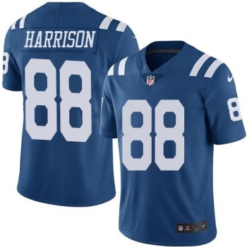 Colts #88 Marvin Harrison Royal Blue Men's Stitched NFL Limited Rush Jersey