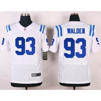 Colts #93 Erik Walden White Men's Stitched NFL Elite Jersey