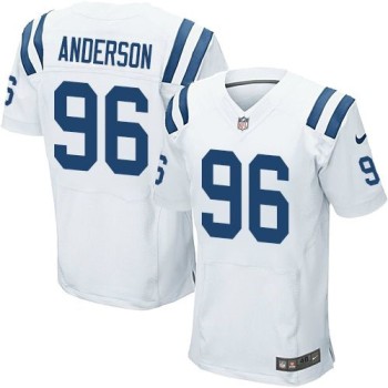 Colts #96 Henry Anderson White Men's Stitched NFL Elite Jersey