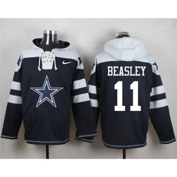 Cowboys #11 Cole Beasley Navy Blue Player Pullover NFL Hoodie