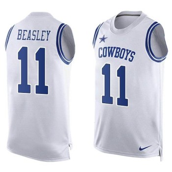 Cowboys #11 Cole Beasley White Men's Stitched NFL Limited Tank Top Jersey Cowboys #11 Cole Beasley White Men's Stitched NFL Limited Tank Top Jersey