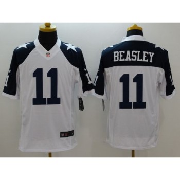 Cowboys #11 Cole Beasley White Thanksgiving Throwback Men's Stitched NFL Limited Jersey Cowboys #11 Cole Beasley White Thanksgiving Throwback Men's Stitched NFL Limited Jersey
