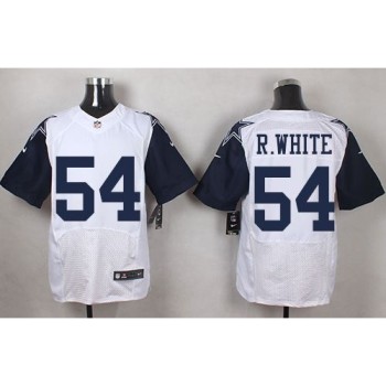 Cowboys #54 Randy White White Men's Stitched NFL Elite Rush Jersey