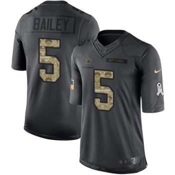 Cowboys #5 Dan Bailey Black Men's Stitched NFL Limited 2016 Salute To Service Jersey Cowboys #5 Dan Bailey Black Men's Stitched NFL Limited 2016 Salute To Service Jersey