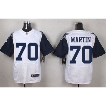 Cowboys #70 Zack Martin White Men's Stitched NFL Elite Rush Jersey