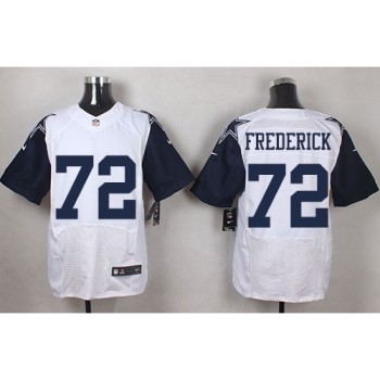 Cowboys #72 Travis Frederick White Men's Stitched NFL Elite Rush Jersey