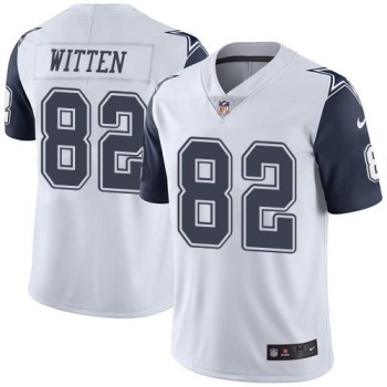 Cowboys #82 Jason Witten White Youth Stitched NFL Limited Rush Jersey