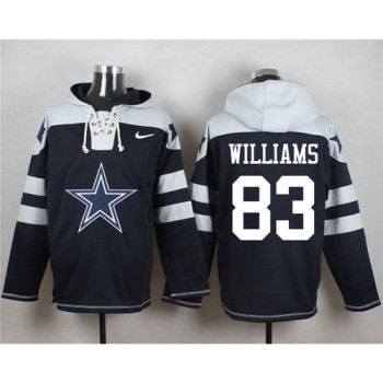 Cowboys #83 Terrance Williams Navy Blue Player Pullover NFL Hoodie