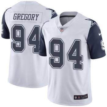 Cowboys #94 Randy Gregory White Youth Stitched NFL Limited Rush Jersey