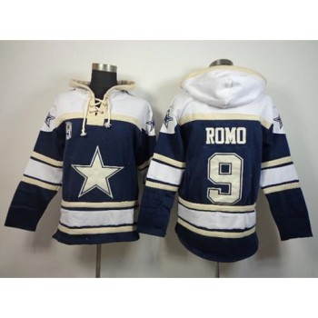 Cowboys #9 Tony Romo Blue Sawyer Hoodie Sweatshirt NFL Hoodie