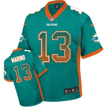 Dolphins #13 Dan Marino Aqua Green Team Color Youth Stitched NFL Elite Drift Fashion Jersey Dolphins #13 Dan Marino Aqua Green Team Color Youth Stitched NFL Elite Drift Fashion Jersey