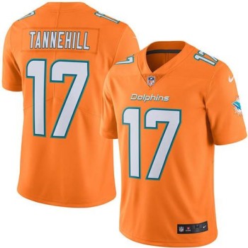 Dolphins #17 Ryan Tannehill Orange Men's Stitched NFL Limited Rush Jersey Dolphins #17 Ryan Tannehill Orange Men's Stitched NFL Limited Rush Jersey
